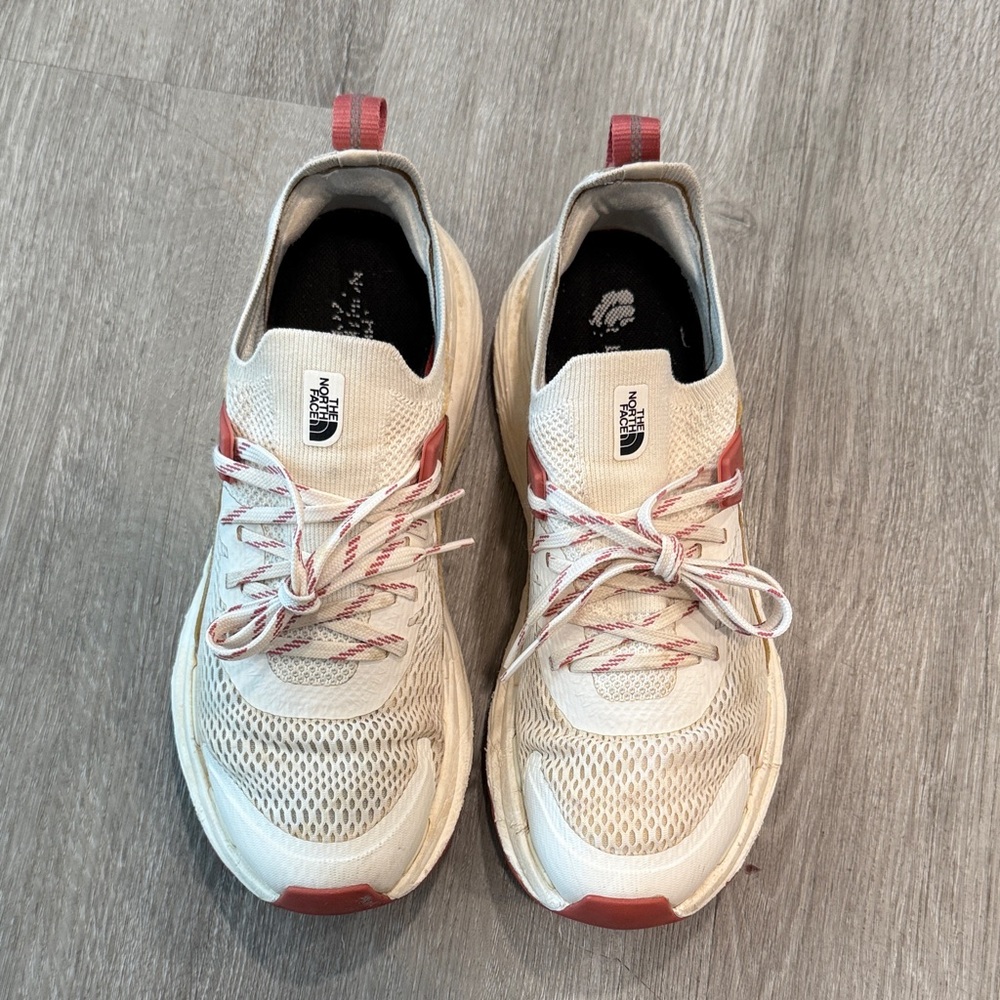 The North Face Women's Cream and Mauve Tennis Shoes